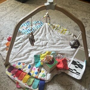 Lovevery play gym and tissue box